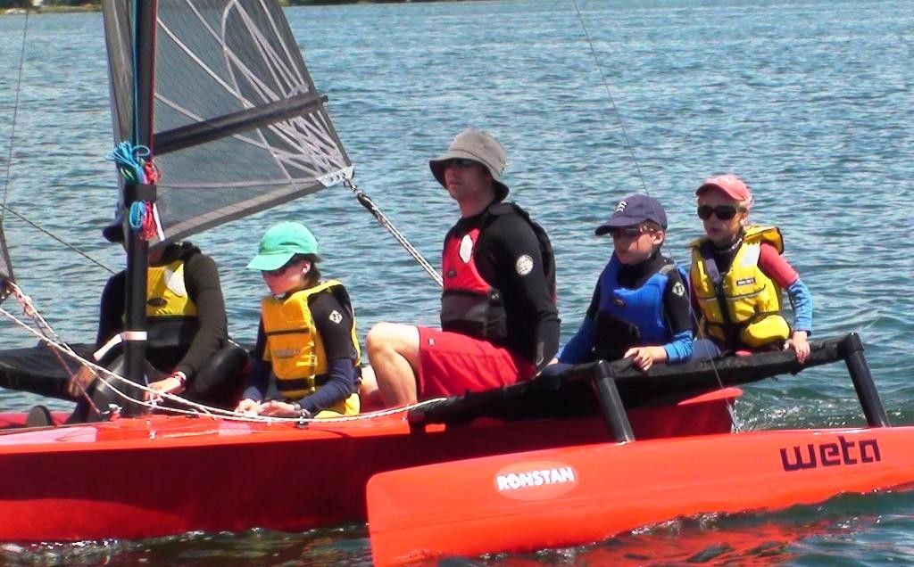 Congratulations to the Isherwood family sailing the entire regatta five up! - 2009 Ronstan NZ Weta Championship © Chris Kitchen